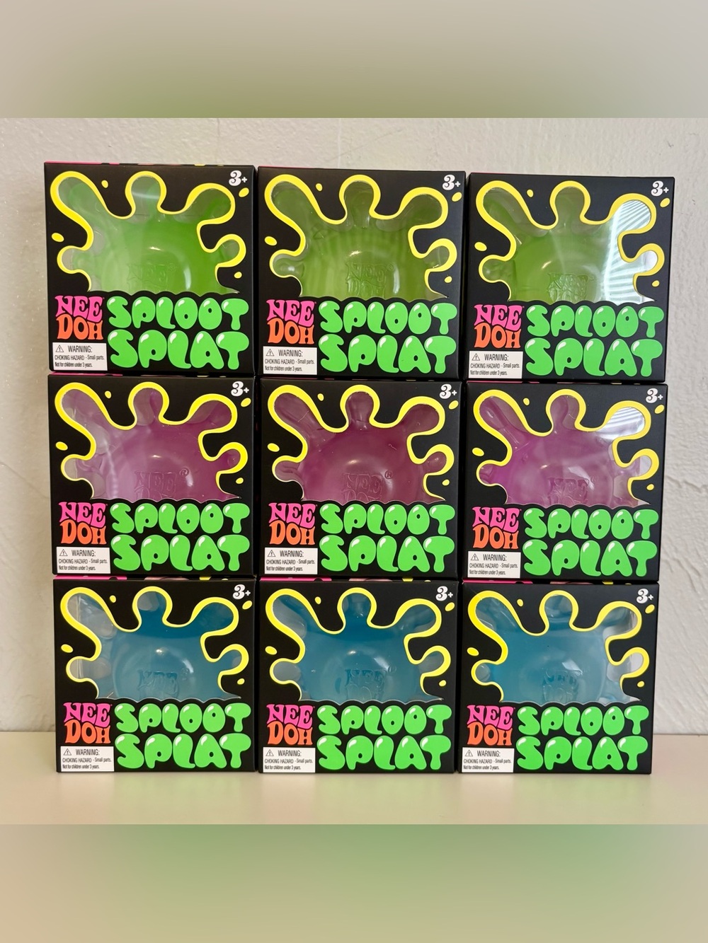 Schylling NeeDoh Sploot Splat Bundle x9